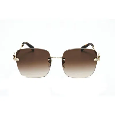 Bvlgari Brown Gradient Square Ladies Sunglasses Bv6173b 278/13 58 In Pink