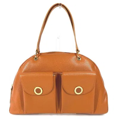 Pre-owned Bvlgari Brown Leather Boston Bag Shoulder Bag ()