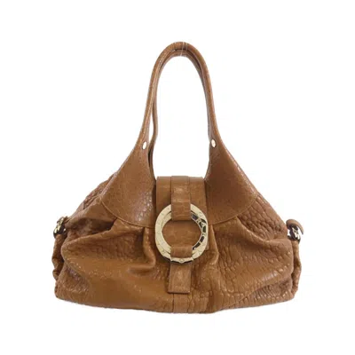 Pre-owned Bvlgari Brown Leather Shoulder Bag ()