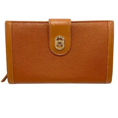 Pre-owned Bvlgari Brown Leather Wallet (bi-fold) ()