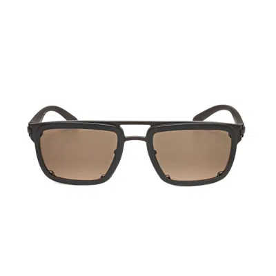 Bvlgari Brown Rectangular Men's Sunglasses Bv5057 020/73 60 In ["brown"]