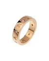 Bvlgari Bulgari 18k Rose Gold 0.20 Ct. Tw. Diamond Roman Sorbet Ring (authentic )
