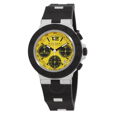 Bvlgari Bulgari Aluminium Gran Turismo Special Edition Chronograph Automatic Men's Watch 104006 In Black