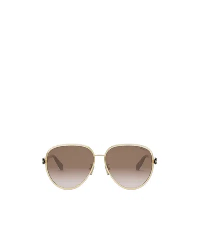 Bvlgari Bulgari Aviator Frame Sunglasses In Gray