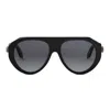 Bvlgari Serpenti Forever Acetate Aviator Sunglasses In Black