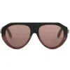 Bvlgari Serpenti Forever Acetate Aviator Sunglasses In Brown