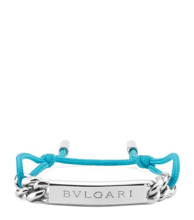 Bvlgari Bulgari Bulgari String Bracelet In Blue