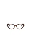 Bvlgari Bulgari Butterfly Frame Glasses In Brown
