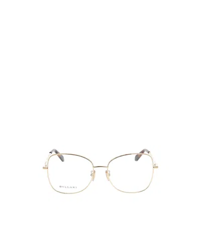 Bvlgari Bulgari Butterfly Frame Glasses In White