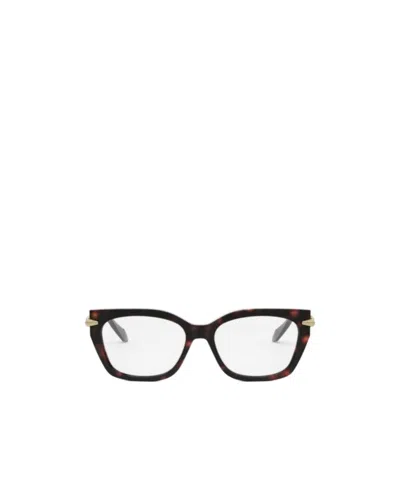 Bvlgari Bulgari Butterfly Frame Glasses In White