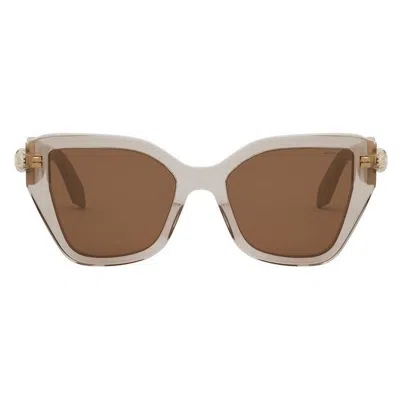 Bvlgari Bulgari Butterfly Frame Sunglasses In Neutral
