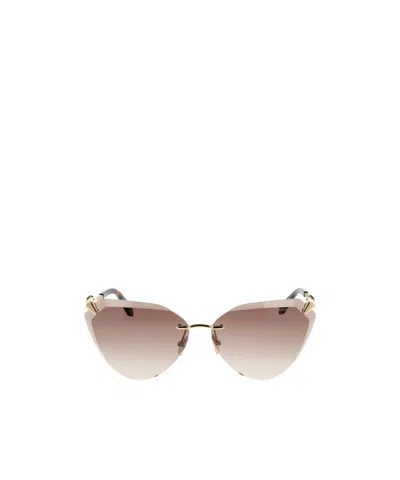 Bvlgari Bulgari Butterfly Frame Sunglasses In Nude