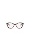 Bvlgari Bulgari Cat-eye Frame Glasses In Red