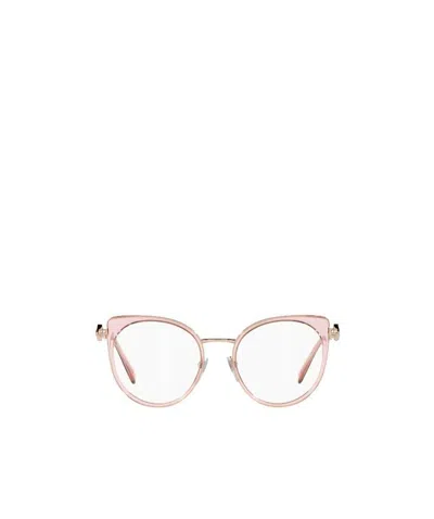 Bvlgari Bulgari Cat-eye Frame Glasses In White