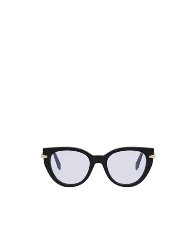 Bvlgari Bulgari Cat-eye Glasses In White