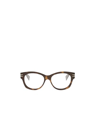 Bvlgari Bulgari Cat-eye Frame Glasses In Gray