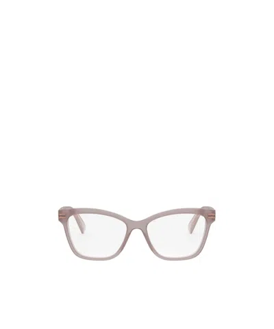 Bvlgari Bulgari Cat-eye Frame Glasses In Neutral
