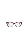 Bvlgari Bulgari Geometric Frame Glasses In White
