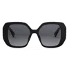 Bvlgari Tubogas Square Acetate Sunglasses In Black