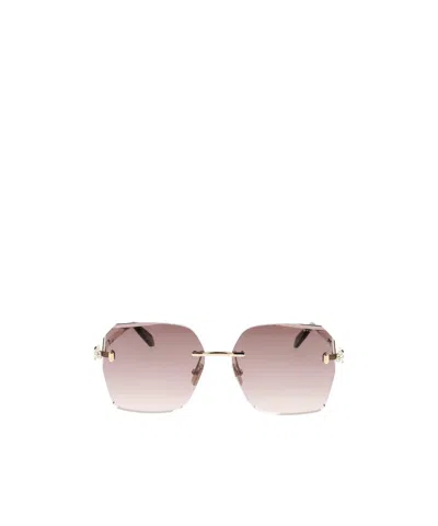 Bvlgari Bulgari Geometric Frame Sunglasses In Pink