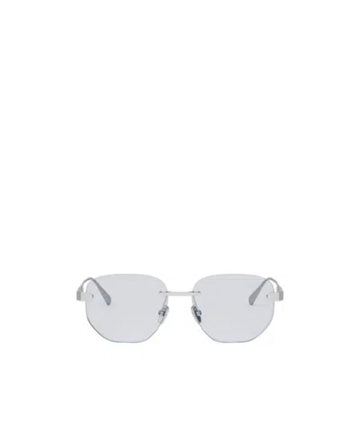 Bvlgari Bulgari Geometric-frame Glasses In Pink