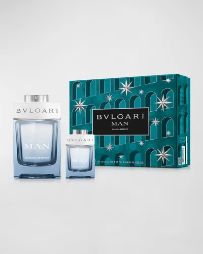 Bvlgari Bulgari Man Glacial Essence Eau De Parfum Gift Set In White