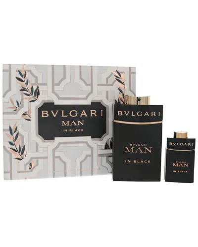 Bvlgari Bulgari Men's 2pc Bulgari Man In Black Gift Set In Transparent