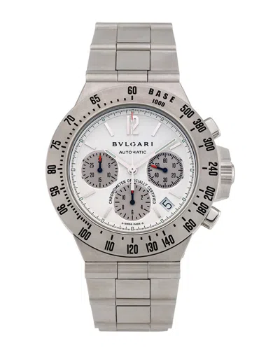 Bvlgari Bulgari Men's Diagono Pro Terra Chrono Watch, Circa 2000s (authentic Pre-  Owned) In Metallic
