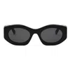 Bvlgari Bulgari Oval Frame Sunglasses In Black
