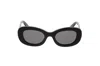 Bvlgari Bulgari Oval Frame Sunglasses In Black
