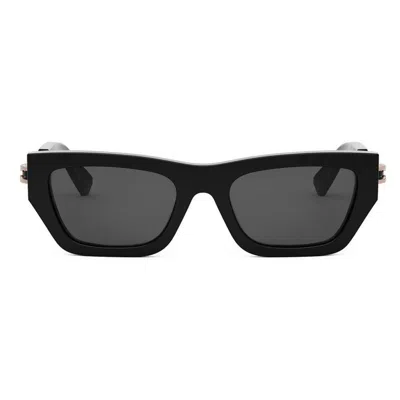 Bvlgari Bulgari Rectangle Frame Sunglasses In Black