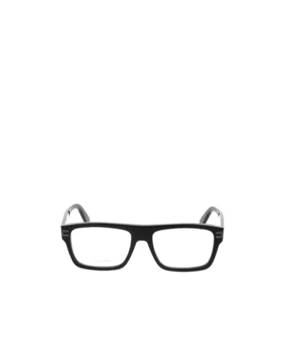 Bvlgari Bulgari Rectangular Frame Glasses In Black