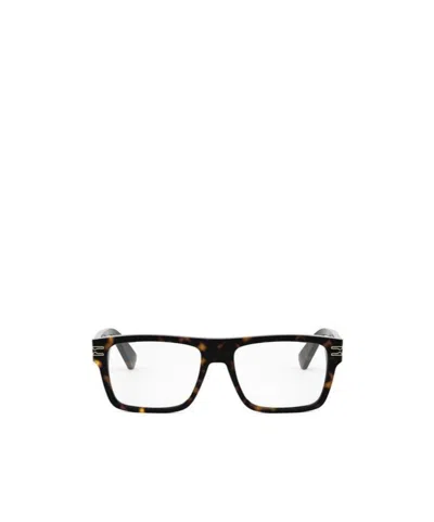 Bvlgari Bulgari Rectangular Frame Glasses In Black