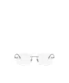 Bvlgari Bulgari Rectangular Frame Glasses In White