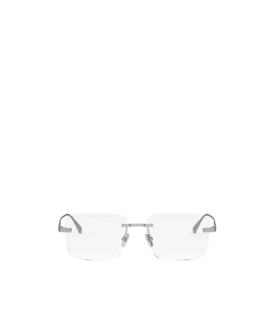 Bvlgari Bulgari Rectangular Frame Glasses In White