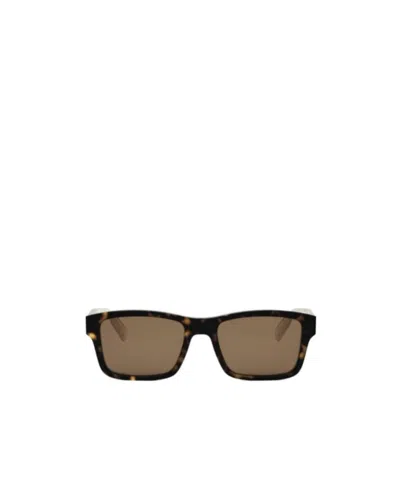 Bvlgari Bulgari Rectangular Frame Sunglasses In Brown