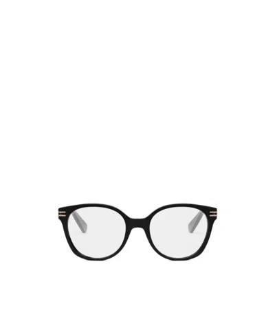 Bvlgari Bulgari Round-frame Glasses In Black