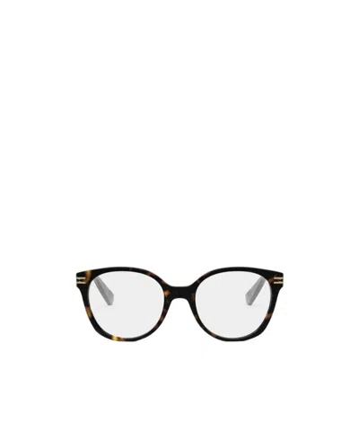 Bvlgari Bulgari Round-frame Glasses In White