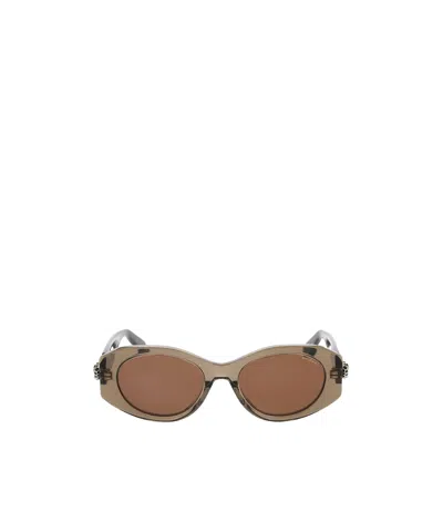 Bvlgari Bulgari Serpenti Forever Oval Frame Sunglasses In Sdbrn/brn