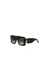 Bvlgari Bulgari Serpenti Forever Rectangular Frame Sunglasses In Black