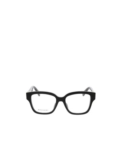 Bvlgari Bulgari Square Frame Glasses In Black