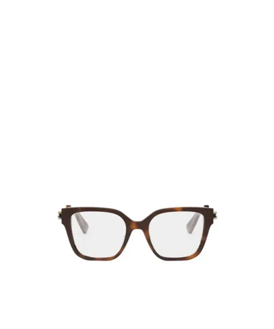 Bvlgari Bulgari Square Frame Glasses In Brown
