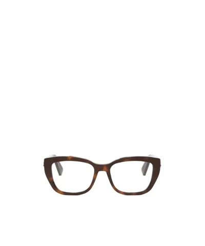 Bvlgari Bulgari Square Frame Glasses In Brown