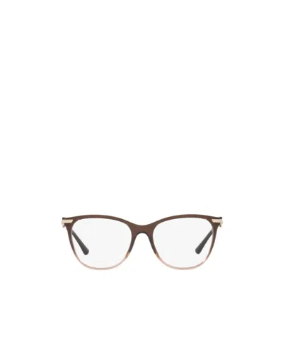 Bvlgari Bulgari Square Frame Glasses In Brown