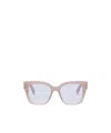 Bvlgari Bulgari Square Frame Glasses In White