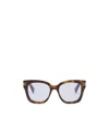 Bvlgari Bulgari Square Frame Glasses In White