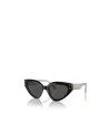Bvlgari Bulgari Triangle Frame Sunglasses In Black