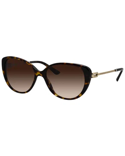 Bvlgari Bulgari Unisex 56mm Sunglasses In Brown