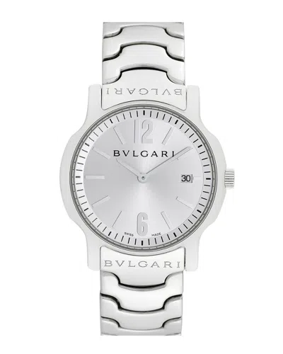 Pre-owned Bvlgari Bulgari Unisex Solotempo Watch, Circa 2000's (authentic Pre-loved)