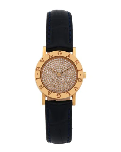 Bvlgari Bulgari Women's  Diamond Watch (authentic ) In Black